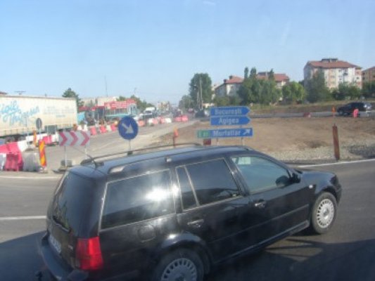 Un nou sens giratoriu, la Ovidiu